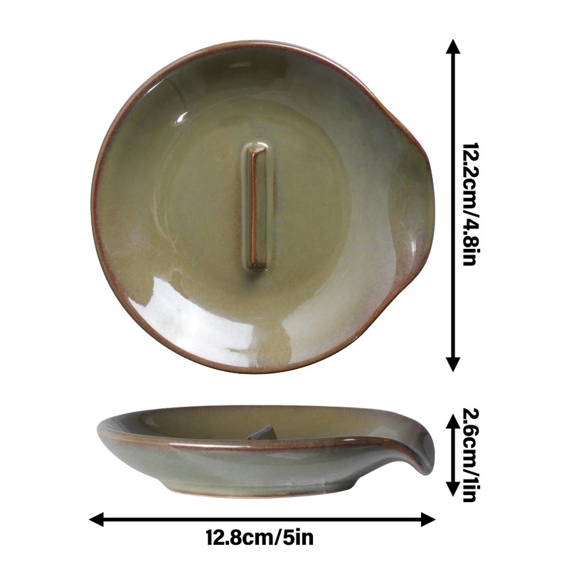 Egg Cracker & Spoon Holder, Spoon Rest for Kitchen, Ceramic