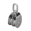 50mm/2.0in Marine Pulley Double Roller 400kg Loading 304 Stainless Steel