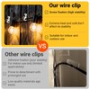 Dreecy 30 Packs White String Light Hooks for Outside, Stainless