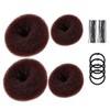Donut Bun Maker Set, 4pcs Hair Ring Style(2 Sizes) with
