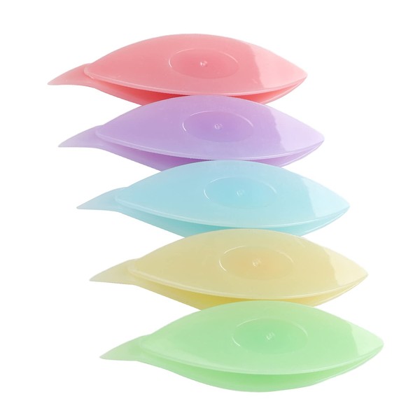 5 Piece Occhi Shuttle Kit, Colourful Plastic Wave Ships for