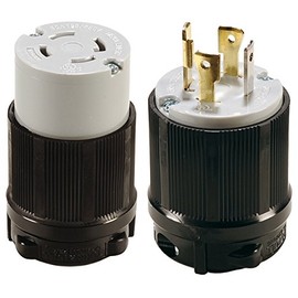 Webber Electronics Twist-Lock NEMA L14-30P/R Plug & Connector Kit - Easy Assembly, Durable Nylon & Brass Construction - 30A, 125/250V, Black