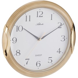 Atlanta 4235-9 wall clocks, analogue, gold
