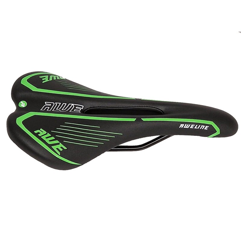 AWE® Adult Gel MTB/Racing Saddle Green Black