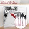 Onlycooker 20-Piece Black and Red Silverware Set 18/0 Stainless Steel