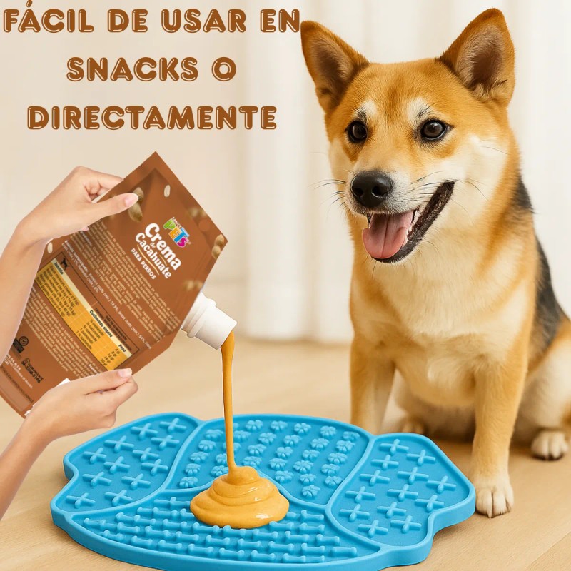 Crema De Cacahuate Para Perros Snack Saludable Con Omega 3-6