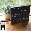 Sharper Image Light Up Electronic Plug-in Word Clock, Black Finish