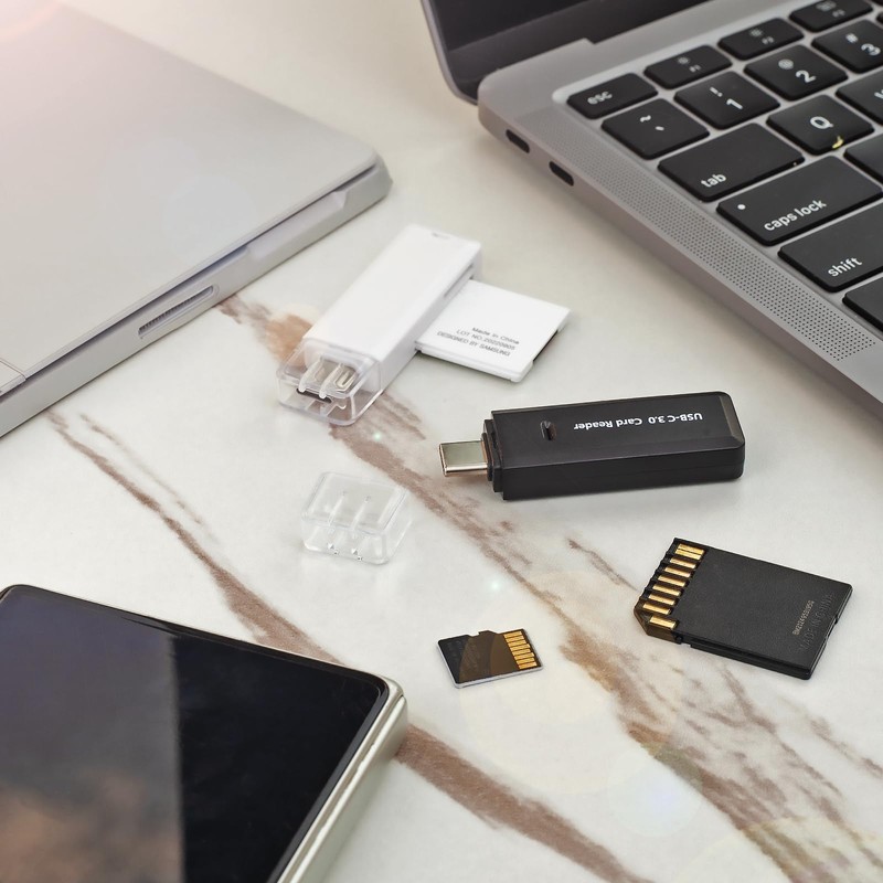 Micro SD Card Reader, 5Gbps 2-in-1 USB C Memory Card