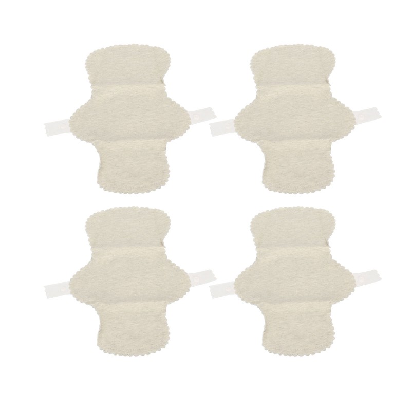 4Pcs Reusable Feminine Pads Washable Cotton Leak Proof Breathable Skin