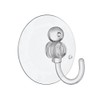 SUCTION SUCKER WINDOW HOOKS CLEAR PLASTIC HOOK 45MM ( pack