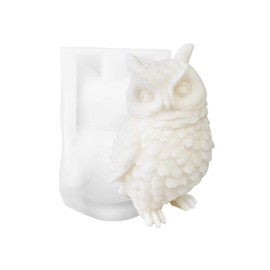 ZAKVOOR Large Owl Candle Silicone Molds Animal Resin Casting Mould for DIY Candle Making Polymer Clay Craft Plaster Home Decoration