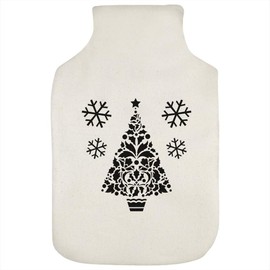 'Christmas Tree & Snowflakes' Hot Water Bottle Cover (HW00036716)