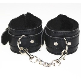 gutiest gutiest Double Adjust Wris Leather Hand Cffs 001 (Black)