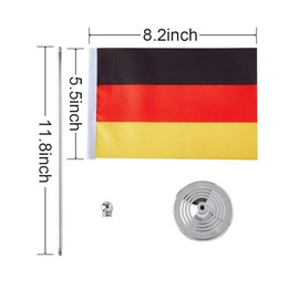 Germany Flag German Flags, Small Mini German Desk Flag, Used for Table Office Classroom Home Patriotic Events Decorations