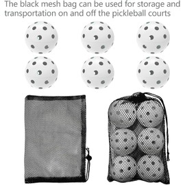 36 Pack Pickleball Balls, 40 Holes Outdoor Pickleballs, High Elasticity & Durable Pickle Balls for All Style Pickleball Paddles (White)