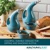 Rachael Ray Serveware Ceramics EVOO and Ramekin Dipper Set, 4