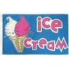 Ice Cream Flag 3x5ft Poly - Perfect for businesses, shops,
