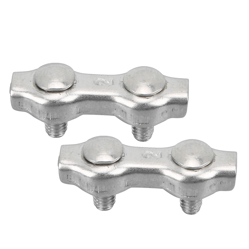 18pcs M2 Duplex Wire Rope Clip Cable Clamps Stainless Steel