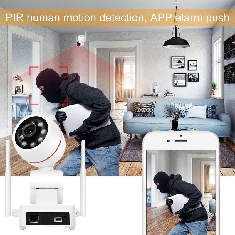 1080P Two Million Pixels Human Motion Detection PTZ WIFI Monitoring