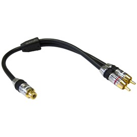 CableWholesale 12-Feet Cable Showcase Premium Grade Subwoofer Cable with Adaptor (10R4-21112)