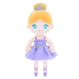 Gloveleya Baby Doll Girl Gift Ballerina Plush Soft Doll Light Purple 13 Inch with Gift Box…