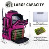 Goture Fishing Backpack with 4 Tackle Boxes,900D Water-Resistant Tackle Backpack