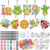 WinnerWhy 30 Sets Suncatchers Window Art Kits, DIY Sun Catchers