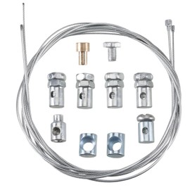 uinnossvc Universal Cable Repair Kit, Motorbike Clutch Cable with 10 Nipple Fixing Screws, Brake Cable Repair Kit, Universal Motorcycle Emergency Throttle Cable Repair Kit