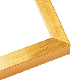 8x14 Shadow Box Vintage Gold Leaf Block Display Frame | Solid Wood 1.5 Inches Deep | 1 Inch Mouding Width | Includes Shatter Resistant Acrylic Plexiglass, Foamboard Backing and Hanging Hardware