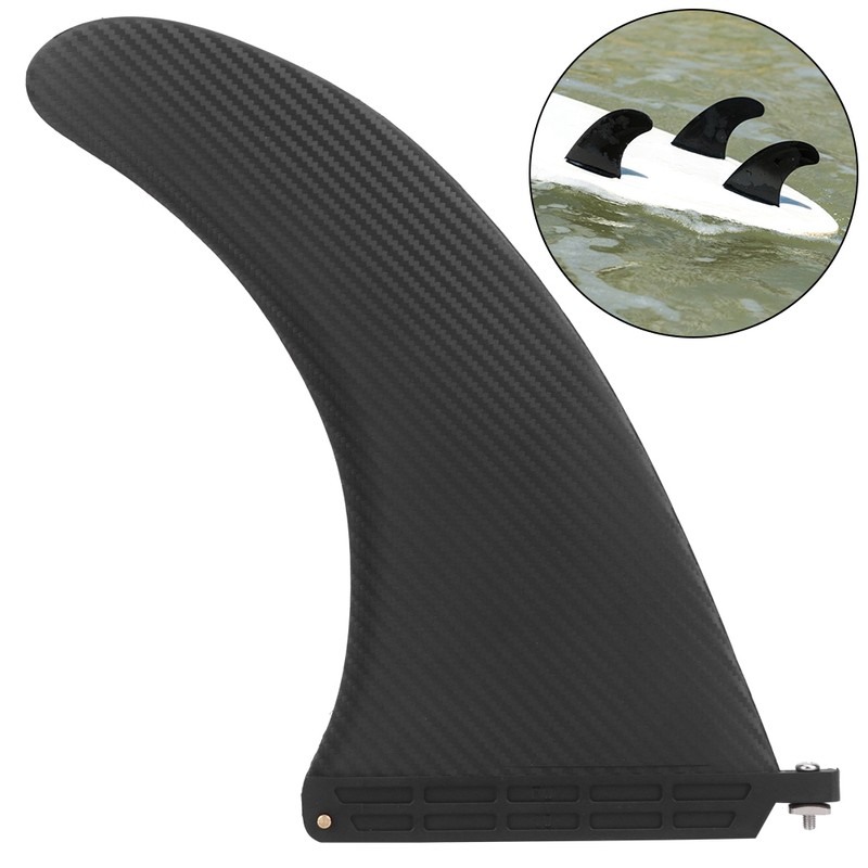 10in Surfboard Fin Faux Carbon Fiber SUP Board Watershed Balancing