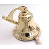 Brass Ship Bell Polished Nautical, Heavy Duty Brass Maritime Duty