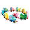 J.H. Company Tren Numeros Juguete Didactico Montessori Madera M-102
