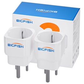 Bigfish Travel Adapter Type D 2 Pack Travel Adapter India Travel Adapter Sri Lanka (Partial) Type D Adapter for EU to India/Nepal/Sri Lanka (Partial) White