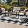 SatisInside Outdoor Rug 8x10 Ft Waterproof Plastic Straw Rugs for
