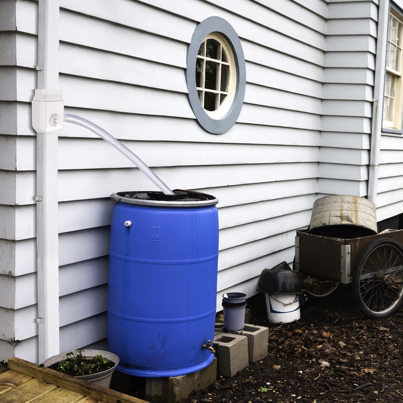 Gutter Downspout Diverter Fits for 2"x3" Standard Downspout, Rainwater Collection