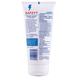 ZAPZYT Acne Wash with Salicylic Acid 6.25 oz (Pack of 3)
