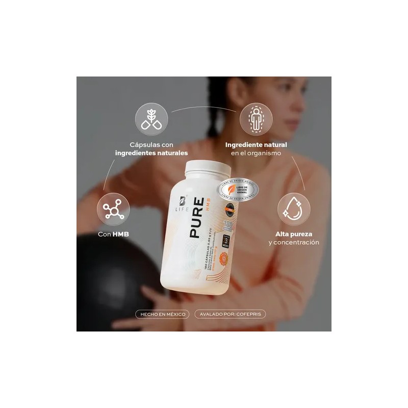 Hmb Potenciado Con Creatina Monohidratada 180 Cáps B Life
