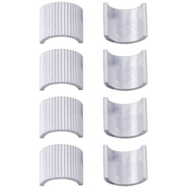 MWMNUN 8pcs Handlebar Shim 7/8" Handlebars to 1" Motorcycle Handle Bar Spacer Conversion Shims with Handlebar Mounts Risers Clamp Conversion Shims Reducer Spacers