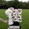 Golf Headcovers Cute Birdie Applique Embroidered Premium Leather Liver Cover