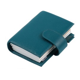 Moterm Companion Traveler's Notebook Cover - Upgraded Design with Back Pocket (Passport Size, Pebbled-Deep Teal)