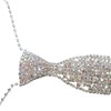 Sparkly Rhinestone Necktie Necklace Glitter Crystal Collar Choker Women Wedding