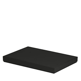 Rössler Papier Boxline 13521453700 Cardboard Box Rectangular Suitable for DIN A4 Black Pack of 1