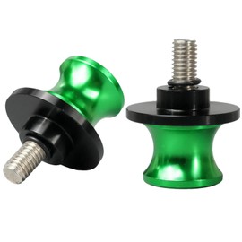 leruiyezs 2 Stück Ständeraufnahme M8 Bobbins Motorrad Schwingenadapter Für Montageständer Hinten Aus Aluminium CNC Gefräst Kompatibel Mit for Kawasaki Z650 Z900 Z1000SX ZX6R ZX10R Ninja 650 400 1000 G
