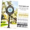 Mipcase 15 Sets Clock DIY Numerals Roman Arabic Accessories for