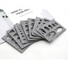 Buwei 8pcs Wool Felt Mold Needle Felting DIY Craft Stencil