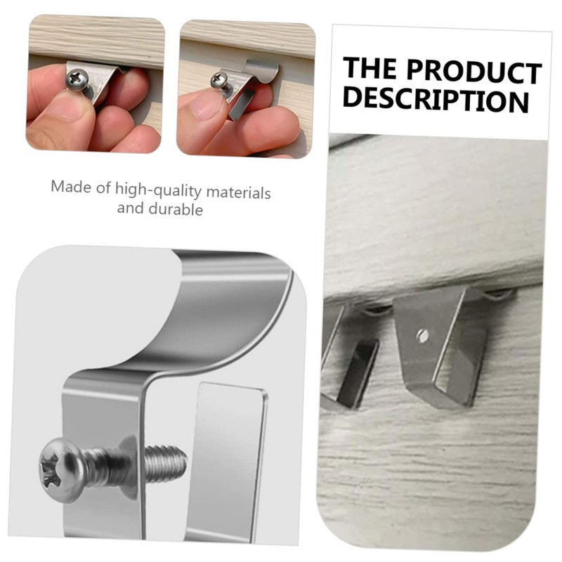 Mobestech 6Pcs Heavy Duty Siding Clips Hooks No Needed Punch