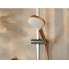 WENKO Automatic Cleaning Shower Head, Anti-limescale Round Universal Hand Shower