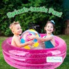 ArtCreativity Sparkly Inflatable Kiddie Pool with 3 Levels, Transparent Blow