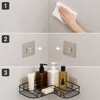 Corner Bathroom Shelf for Shower Storage - No-Drill Adhesive Iron