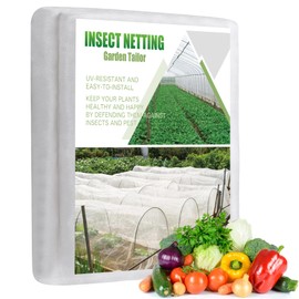 Garden Netting Pest Barrier: Ultra Fine 15'x15' Bug Netting for Garden Protection Row Cover Raised Bed Screen Mesh Greenhouse Mosquito Net, Protecting Tree Plants Vegetable Flowers Fruits